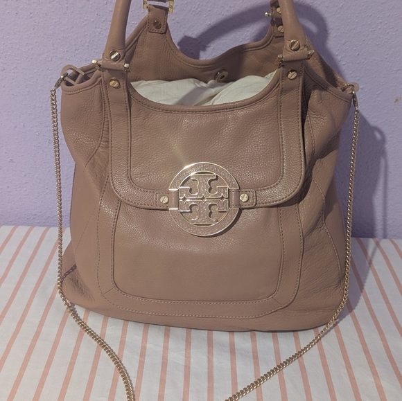 Tory Burch Pink Leather Shoulder Bag - Picture 4 of 8
